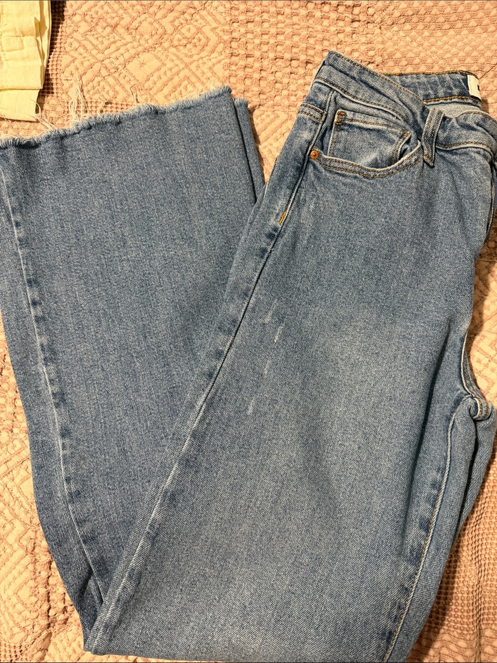 RSQ Women's Light Blue High Rise Flare Jeans